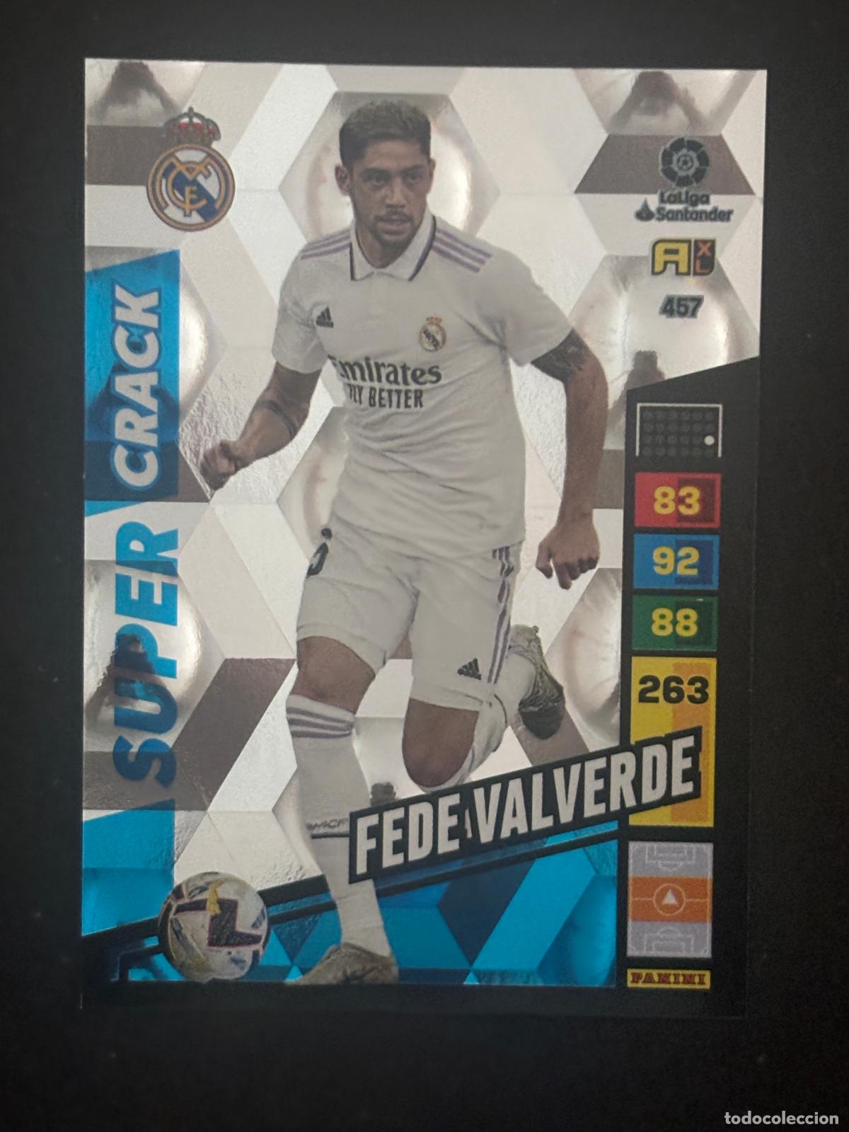 Cartes &agrave; collectionner de Football: 457 FEDE VALVERDE REAL MADRID SUPER CRACK ADRENALYN XL LALIGA SANTANDER 22-23 2022-2023