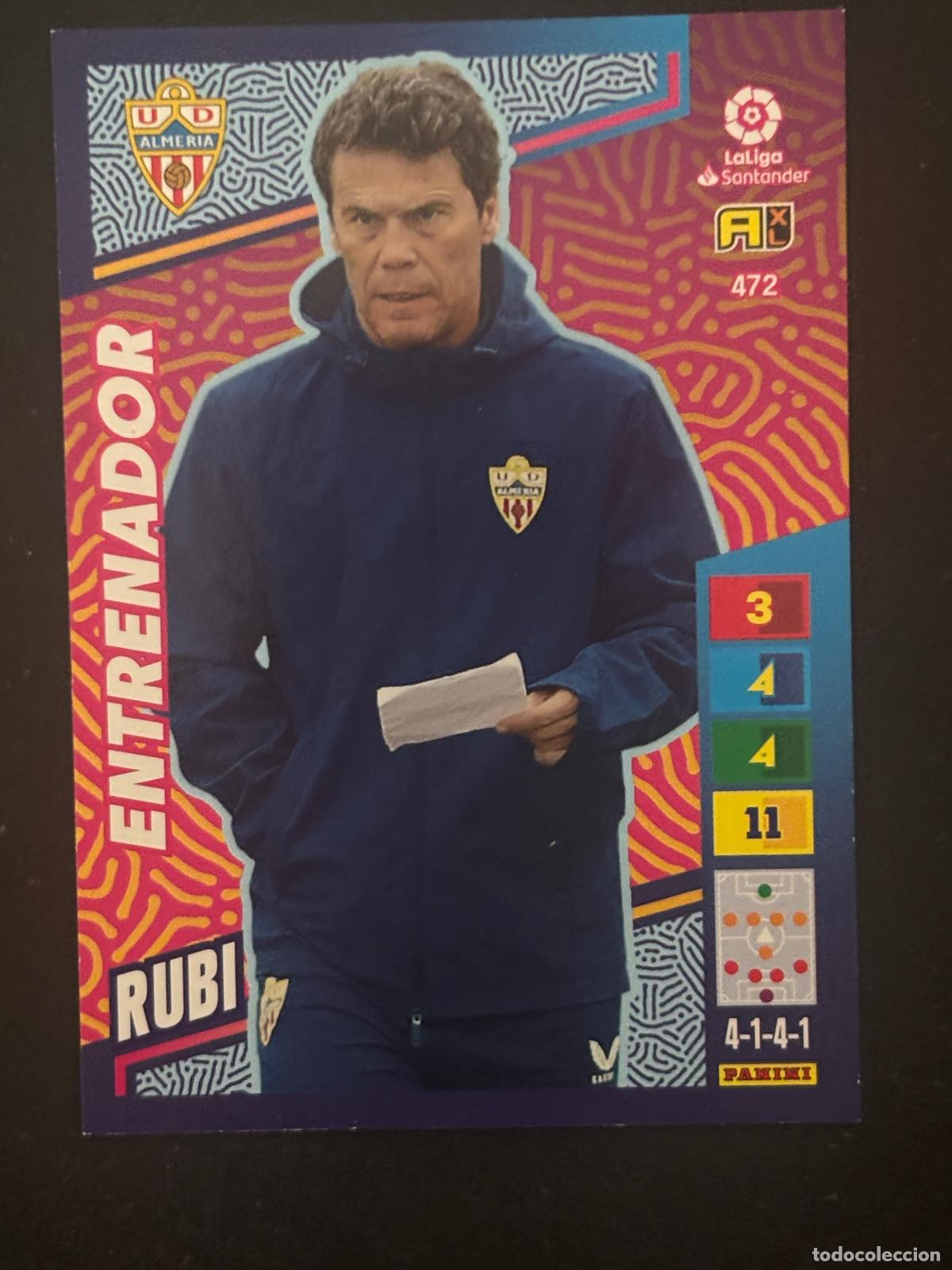 Cartes &agrave; collectionner de Football: 472 RUBI ALMERIA ENTRENADOR ADRENALYN PLUS 2&ordf; EDICI&Oacute;N ADRENALYN XL LALIGA 22-23 2022-2023