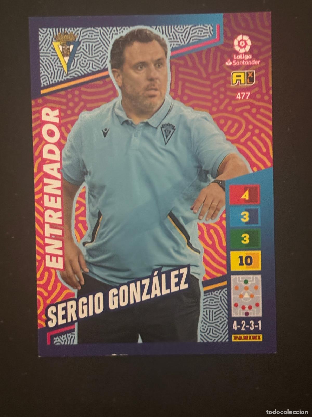 Cartes &agrave; collectionner de Football: 477 SERGIO GONZ&Aacute;LEZ CADIZ ENTRENADOR ADRENALYN PLUS 2&ordf; EDICI&Oacute;N ADRENALYN XL LALIGA 22-23
