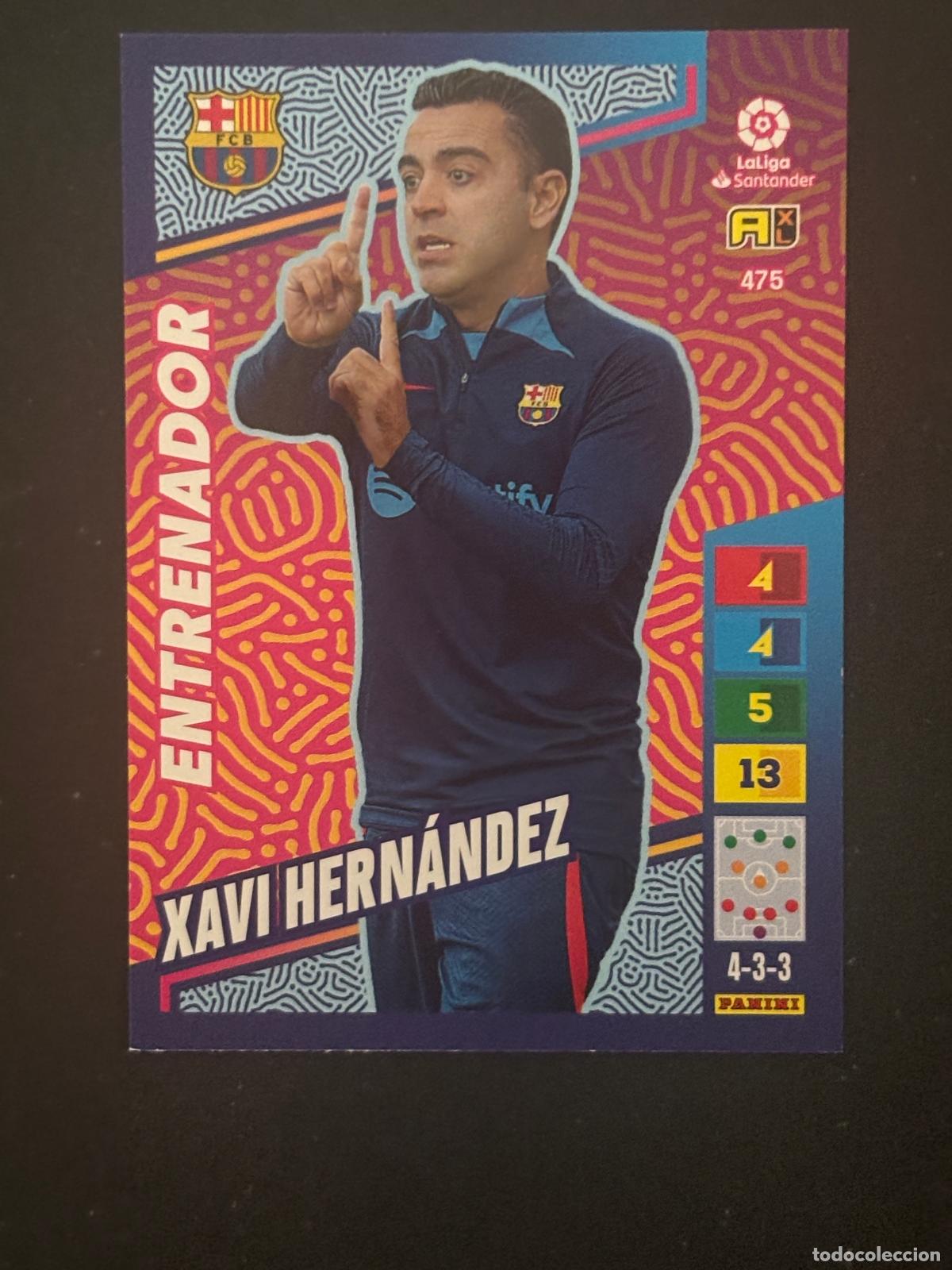 Cartes &agrave; collectionner de Football: 475 XAVI HERN&Aacute;NDEZ BARCELONA ENTRENADOR ADRENALYN PLUS 2&ordf; EDICI&Oacute;N ADRENALYN LALIGA 22-23