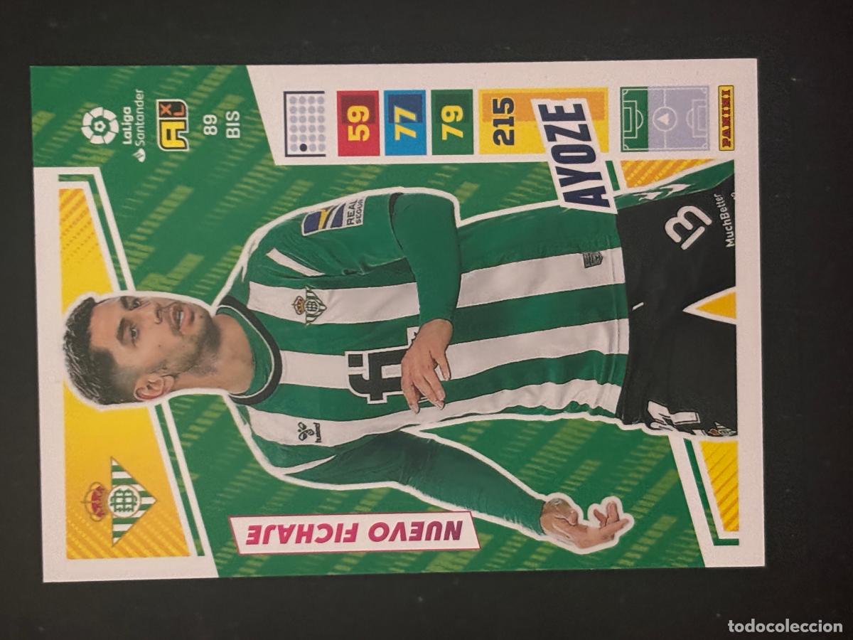 Cartes &agrave; collectionner de Football: 89BIS AYOZE BETIS ADRENALYN PLUS 2&ordf; EDICI&Oacute;N ADRENALYN XL LALIGA SANTANDER 22-23 2022-2023