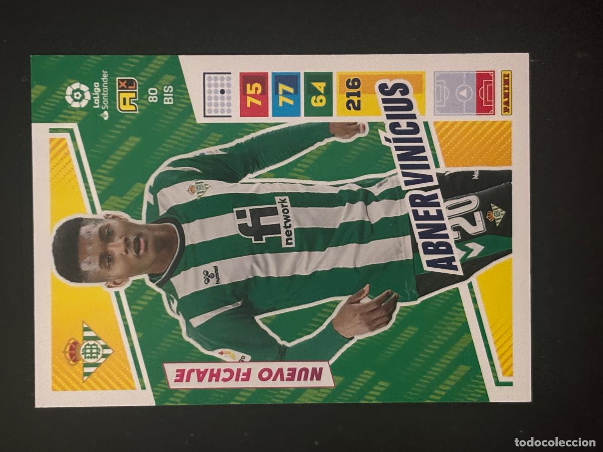 Cartes &agrave; collectionner de Football: 80BIS ABNER VIN&Iacute;CIUS BETIS ADRENALYN PLUS 2&ordf; EDICI&Oacute;N ADRENALYN XL LALIGA 22-23 2022-2023