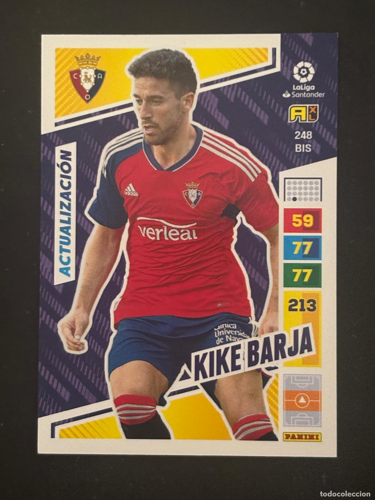 Cartes &agrave; collectionner de Football: 248BIS KIKE BARJA OSASUNA ADRENALYN PLUS 2&ordf; EDICI&Oacute;N ADRENALYN XL LALIGA 22-23 2022-2023