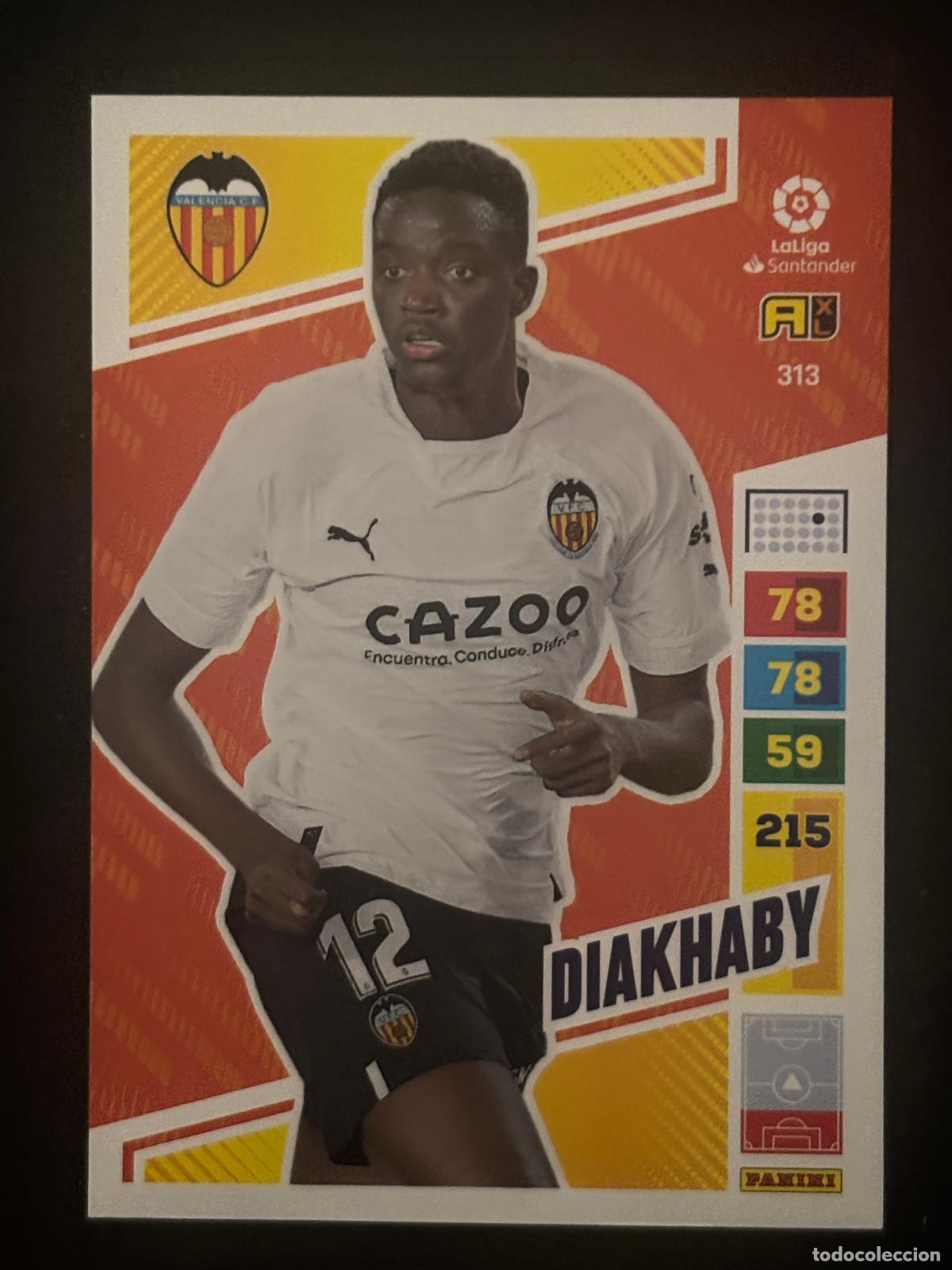 Figurine di Calcio: 313 DIAKHABY VALENCIA ADRENALYN XL LALIGA SANTANDER 22-23 2022-2023 PANINI