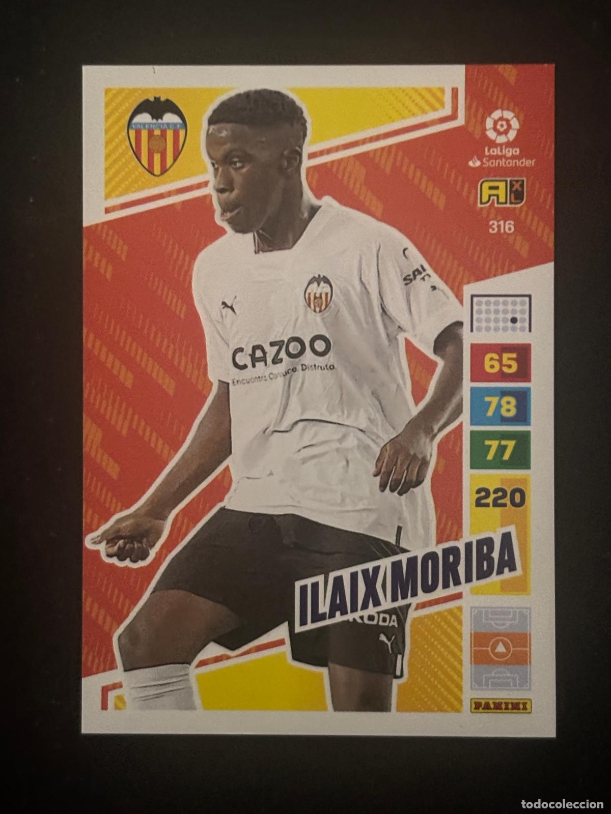 Figurine di Calcio: 316 ILAIX MORIBA VALENCIA ADRENALYN XL LALIGA SANTANDER 22-23 2022-2023 PANINI