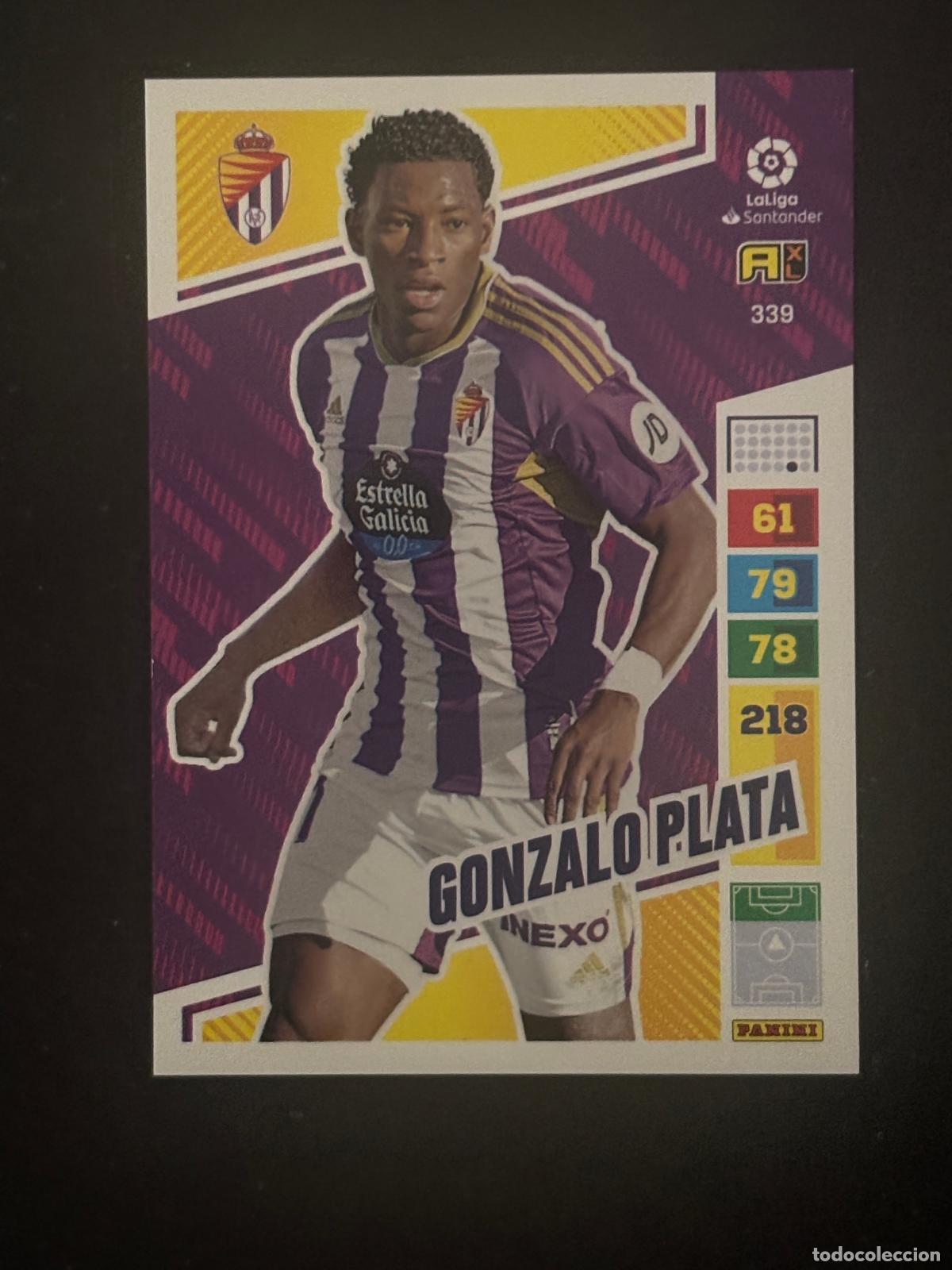 Figurine di Calcio: 339 GONZALO PLATA VALLADOLID ADRENALYN XL LALIGA SANTANDER 22-23 2022-2023 PANINI