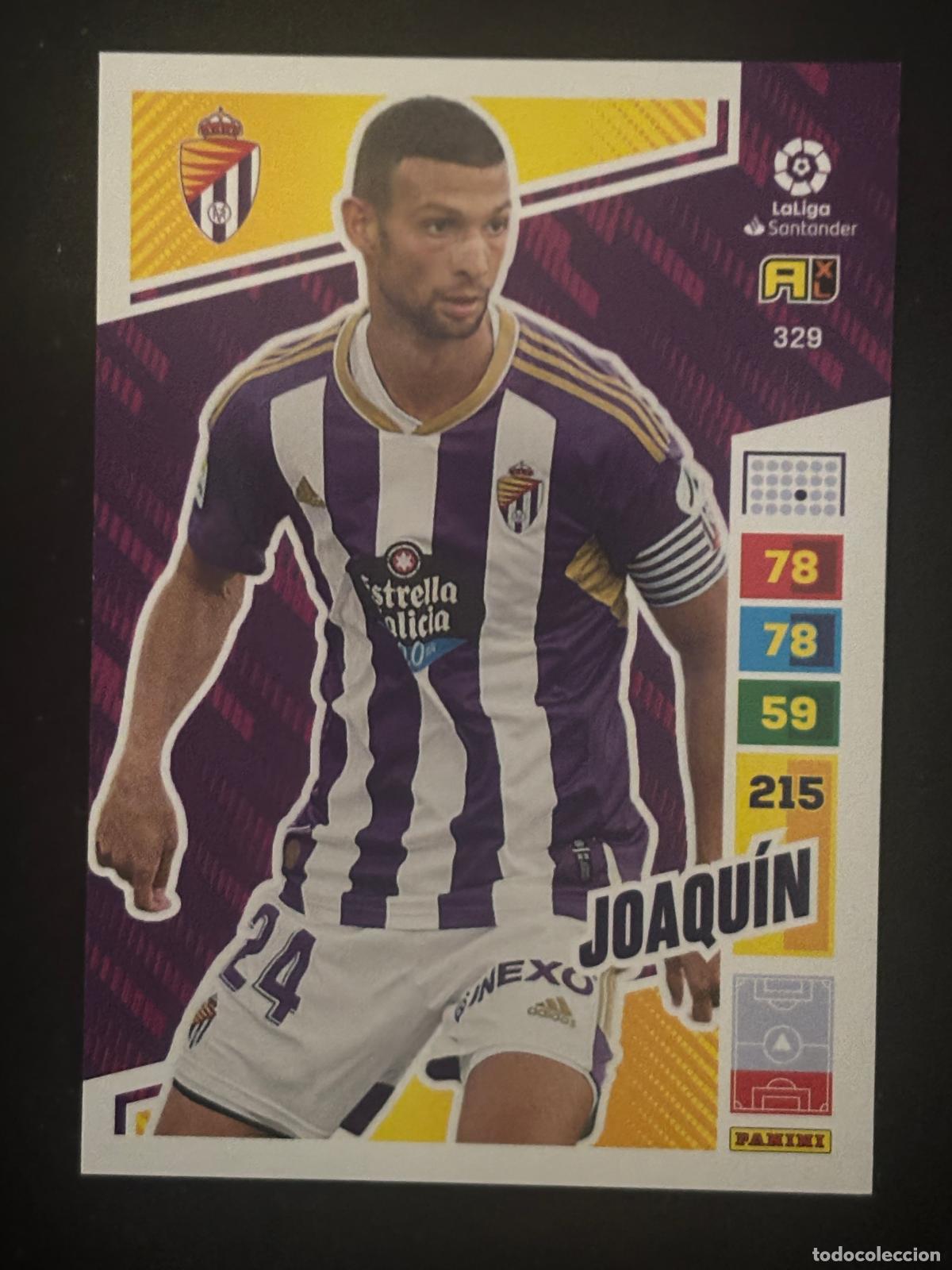 Figurine di Calcio: 329 JOAQU&Iacute;N VALLADOLID ADRENALYN XL LALIGA SANTANDER 22-23 2022-2023 PANINI