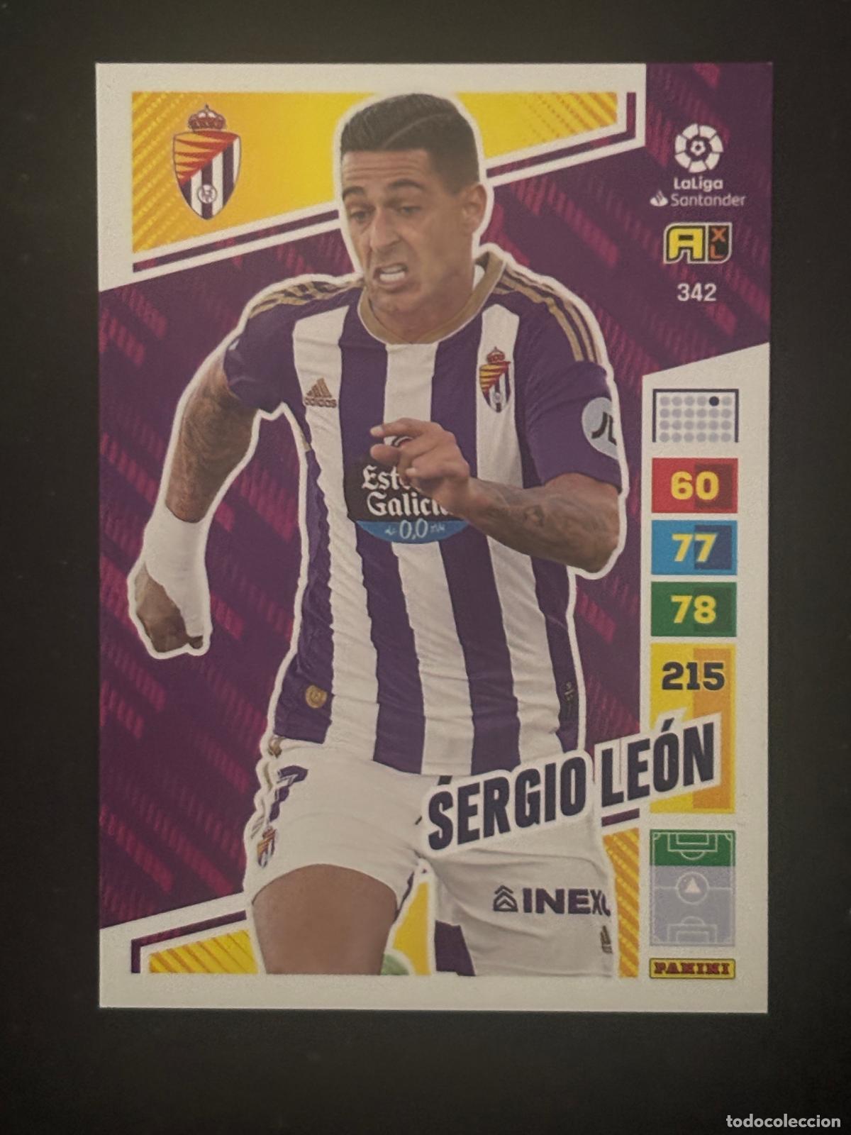 Figurine di Calcio: 342 SERGIO LE&Oacute;N VALLADOLID ADRENALYN XL LALIGA SANTANDER 22-23 2022-2023 PANINI