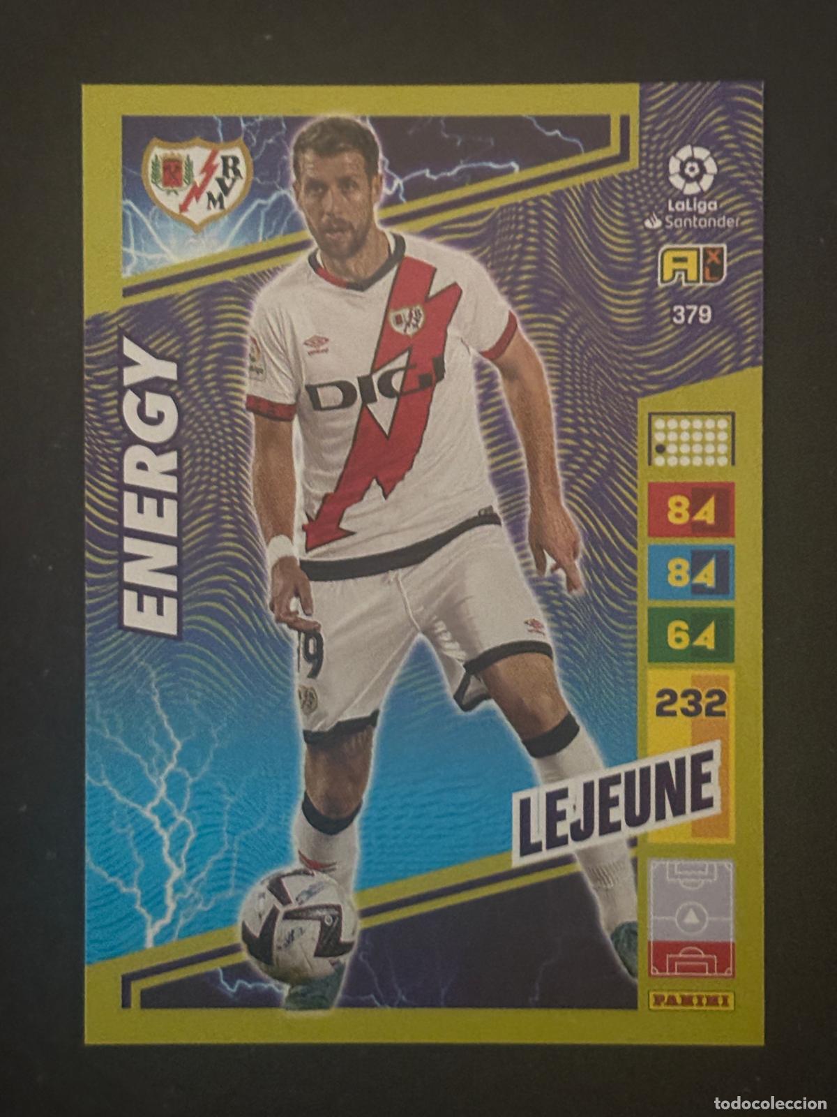 Cromos de f&uacute;tbol: 379 LEJEUNE RAYO ENERGY ADRENALYN XL LALIGA SANTANDER 22-23 2022-2023 PANINI