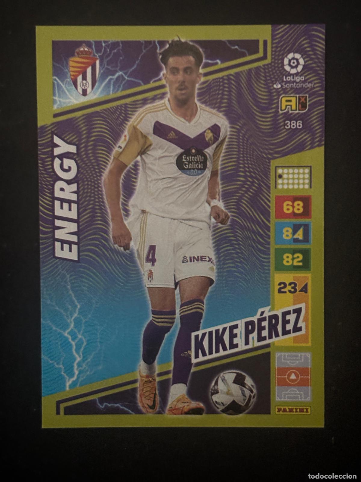 Cromos de f&uacute;tbol: 386 KIKE P&Eacute;REZ VALLADOLID ENERGY ADRENALYN XL LALIGA SANTANDER 22-23 2022-2023 PANINI