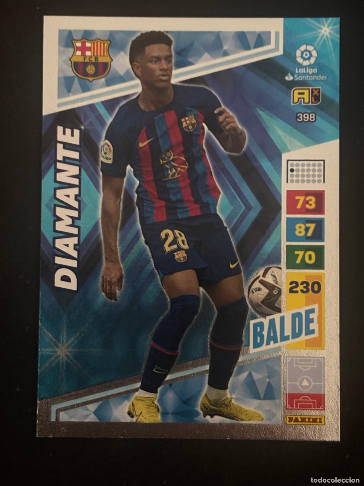 Cromos de f&uacute;tbol: 398 BALDE BARCELONA DIAMANTE ADRENALYN XL LALIGA SANTANDER 22-23 2022-2023 PANINI