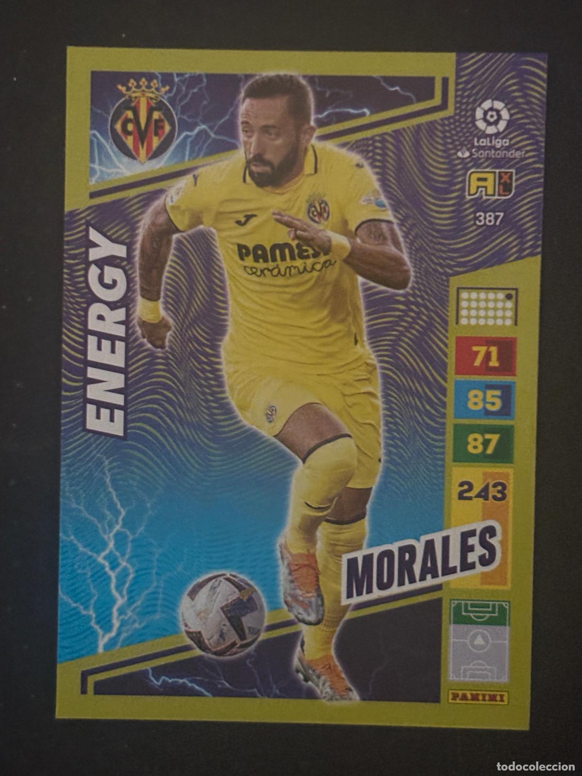 Cromos de f&uacute;tbol: 387 MORALES VILLARREAL ENERGY ADRENALYN XL LALIGA SANTANDER 22-23 2022-2023 PANINI
