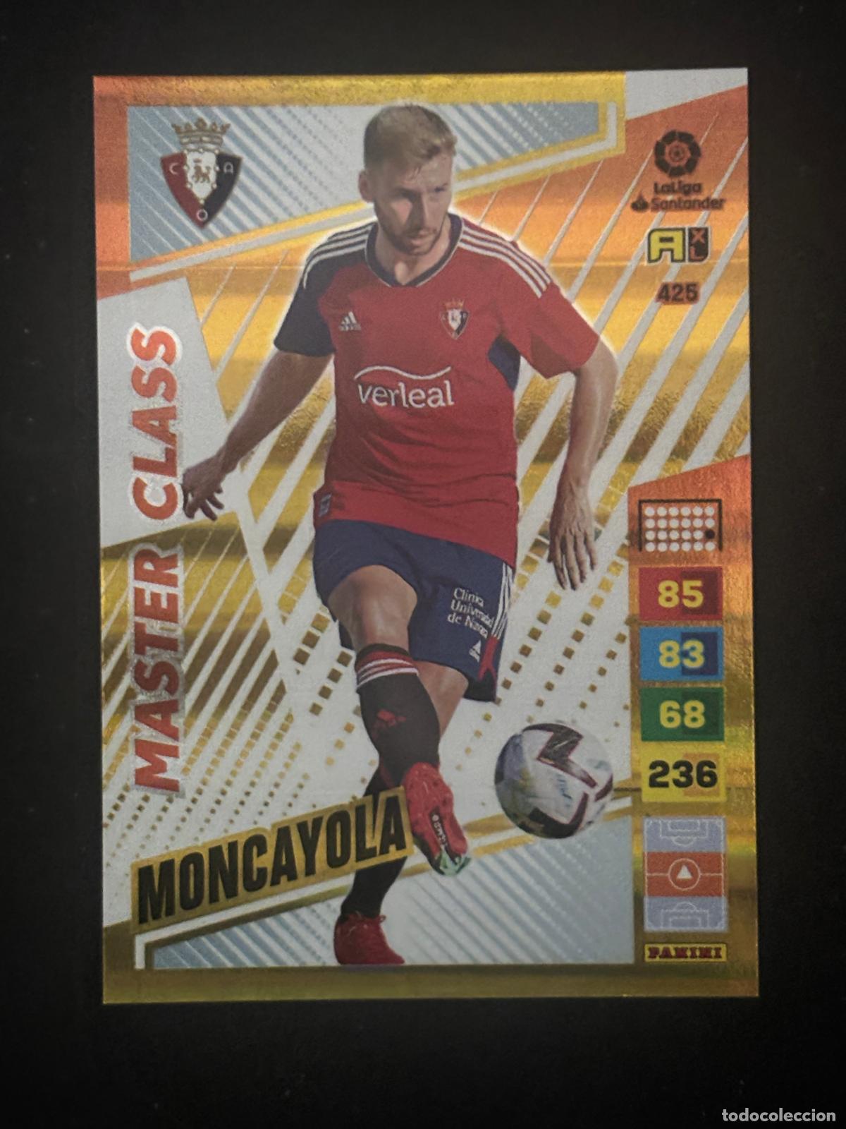 Cromos de f&uacute;tbol: 425 MONCAYOLA OSASUNA MASTER CLASS ADRENALYN XL LALIGA SANTANDER 22-23 2022-2023 PANINI