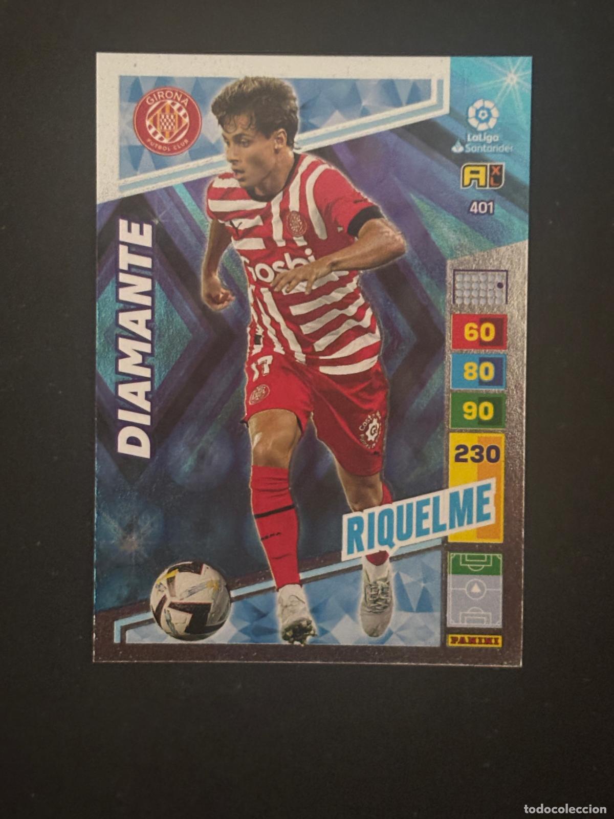 Cromos de f&uacute;tbol: 401 RIQUELME GIRONA DIAMANTE ADRENALYN XL LALIGA SANTANDER 22-23 2022-2023 PANINI