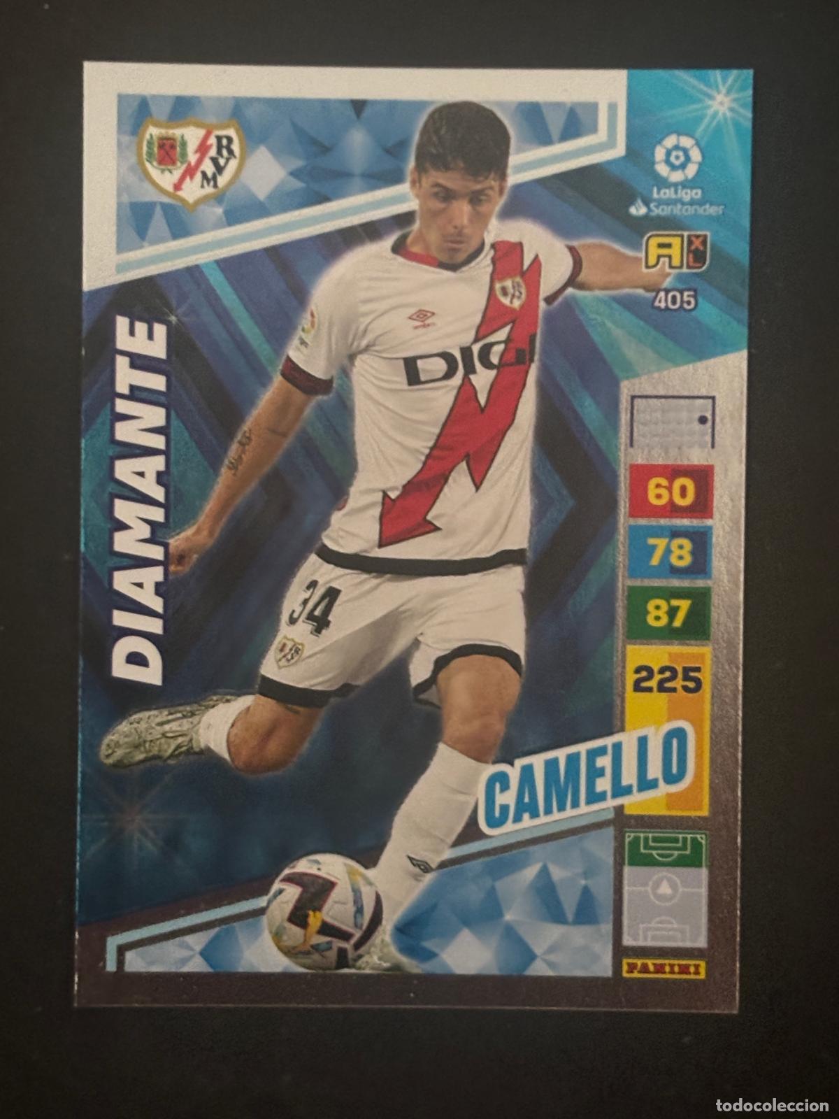 Cromos de f&uacute;tbol: 405 CAMELLO RAYO DIAMANTE ADRENALYN XL LALIGA SANTANDER 22-23 2022-2023 PANINI
