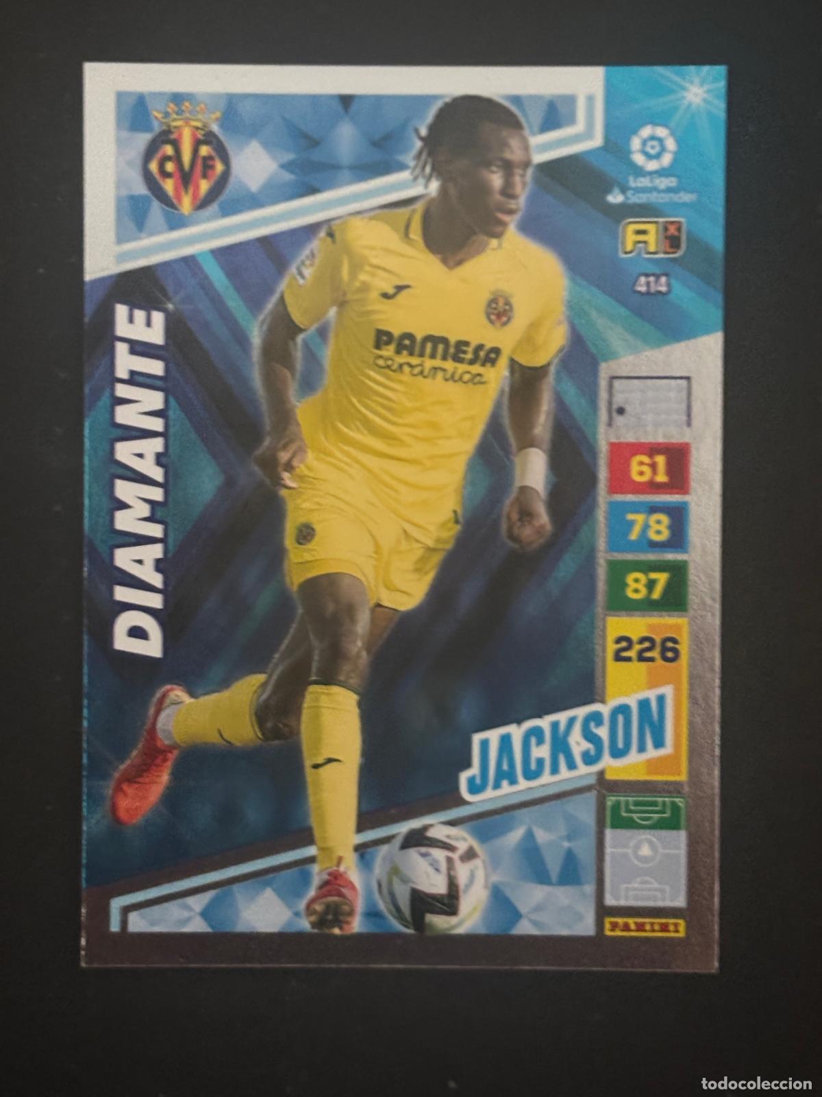 Figurine di Calcio: 414 JACKSON VILLARREAL DIAMANTE ADRENALYN XL LALIGA SANTANDER 22-23 2022-2023 PANINI