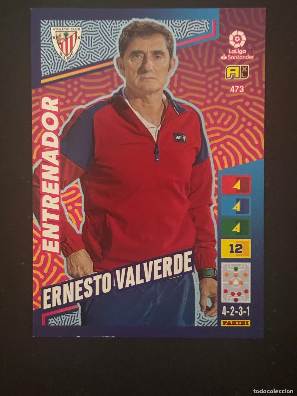 Figurine di Calcio: 473 ERNESTO VALVERDE AT BILBAO ENTRENADOR ADRENALYN PLUS 2&ordf; EDICI&Oacute;N ADRENALYN LALIGA 22-23
