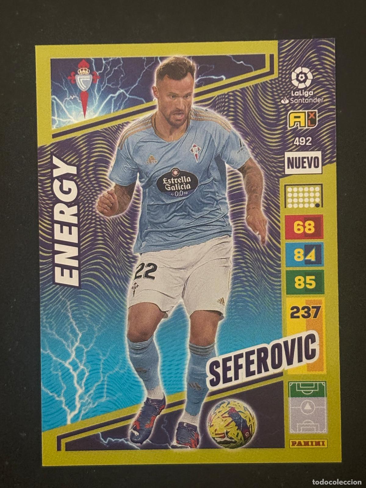 Figurine di Calcio: 492 SEFEROVIC CELTA NUEVO ENERGY ADRENALYN PLUS 2&ordf; EDICI&Oacute;N ADRENALYN XL LALIGA 22-23