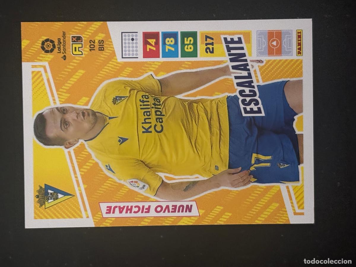 Figurine di Calcio: 102BIS ESCALANTE CADIZ ADRENALYN PLUS 2&ordf; EDICI&Oacute;N ADRENALYN XL LALIGA 22-23 2022-2023