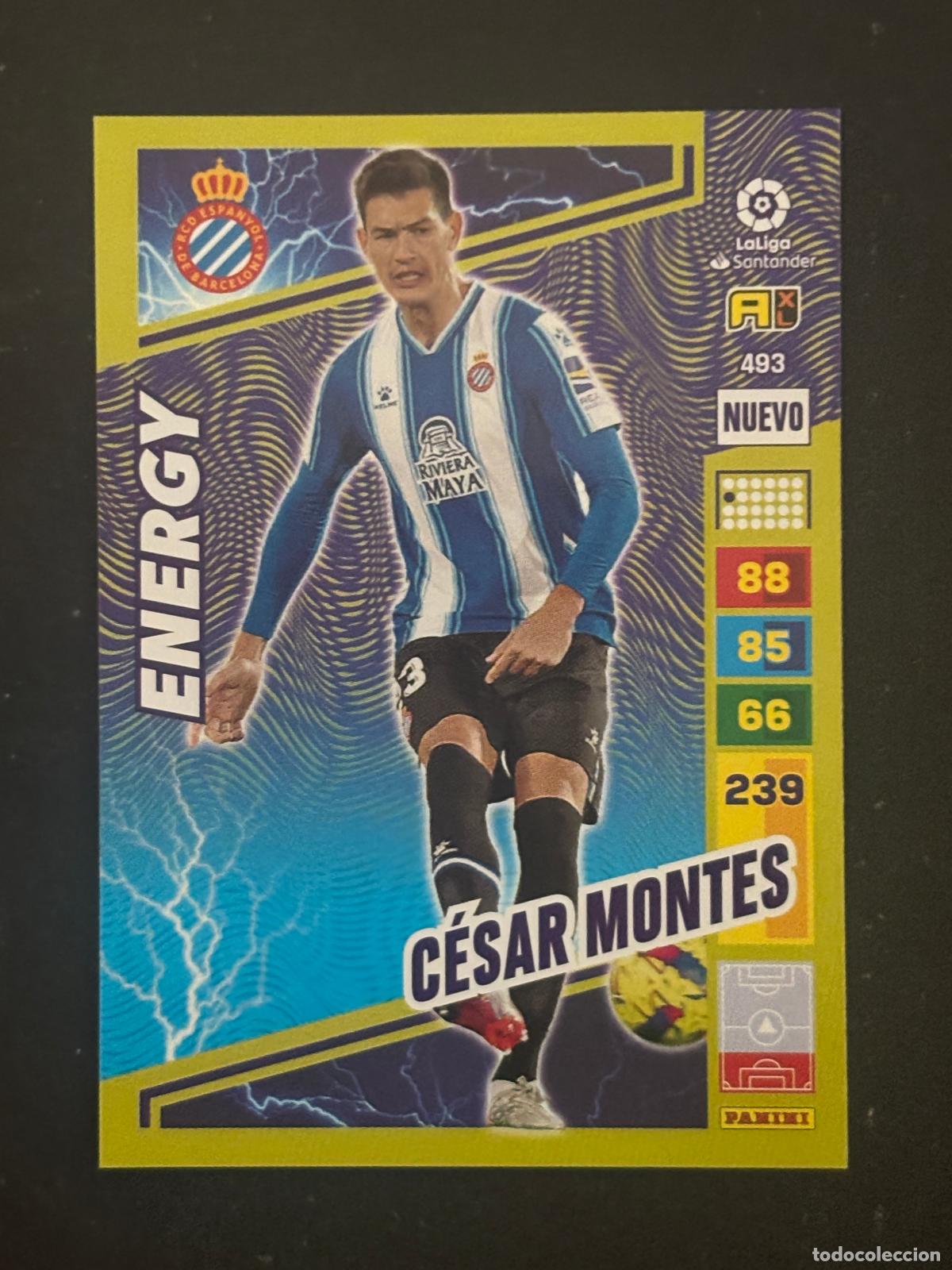 Cromos de Futebol: 493 C&Eacute;SAR MONTES ESPANYOL NUEVO ENERGY ADRENALYN PLUS 2&ordf; EDICI&Oacute;N ADRENALYN XL LALIGA 22-23