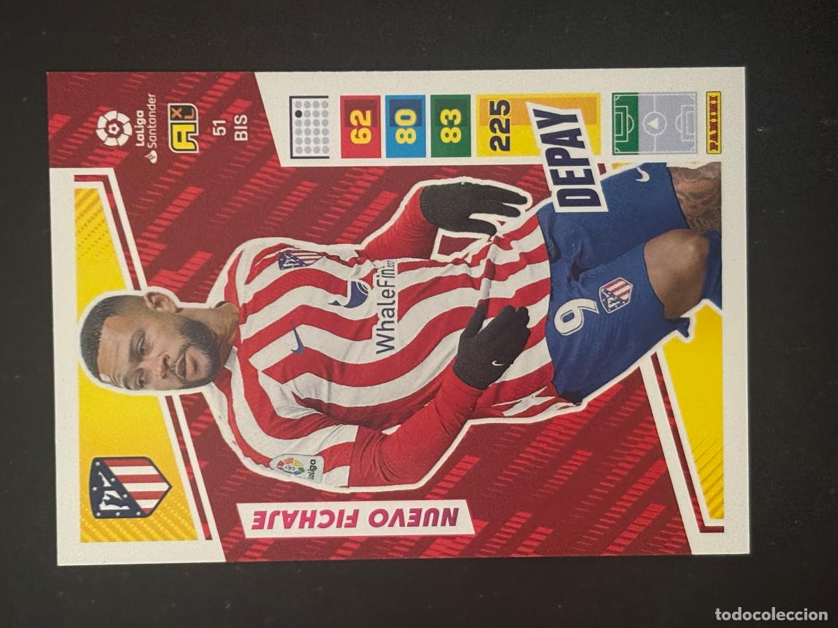 Cromos de Futebol: 51BIS DEPAY AT MADRID ADRENALYN PLUS 2&ordf; EDICI&Oacute;N ADRENALYN XL LALIGA 22-23 2022-2023