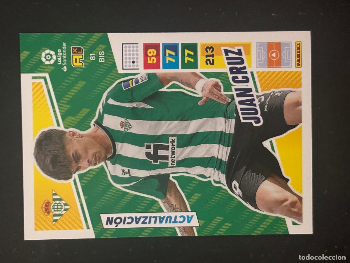 Cromos de Futebol: 81BIS JUAN CRUZ BETIS ADRENALYN PLUS 2&ordf; EDICI&Oacute;N ADRENALYN XL LALIGA 22-23 2022-2023
