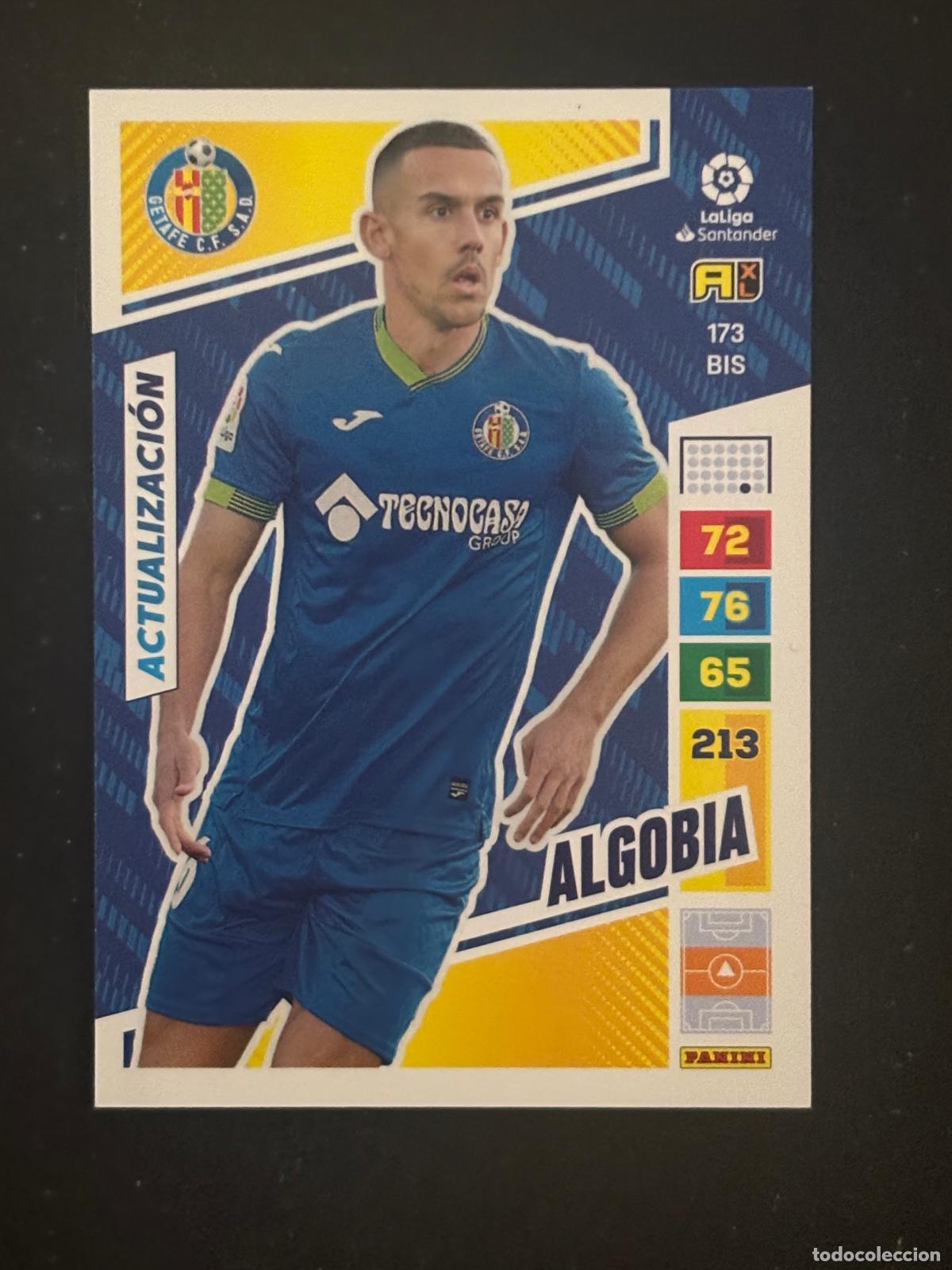 Cromos de f&uacute;tbol: 173BIS ALGOBIA GETAFE ADRENALYN PLUS 2&ordf; EDICI&Oacute;N ADRENALYN XL LALIGA 22-23 2022-2023