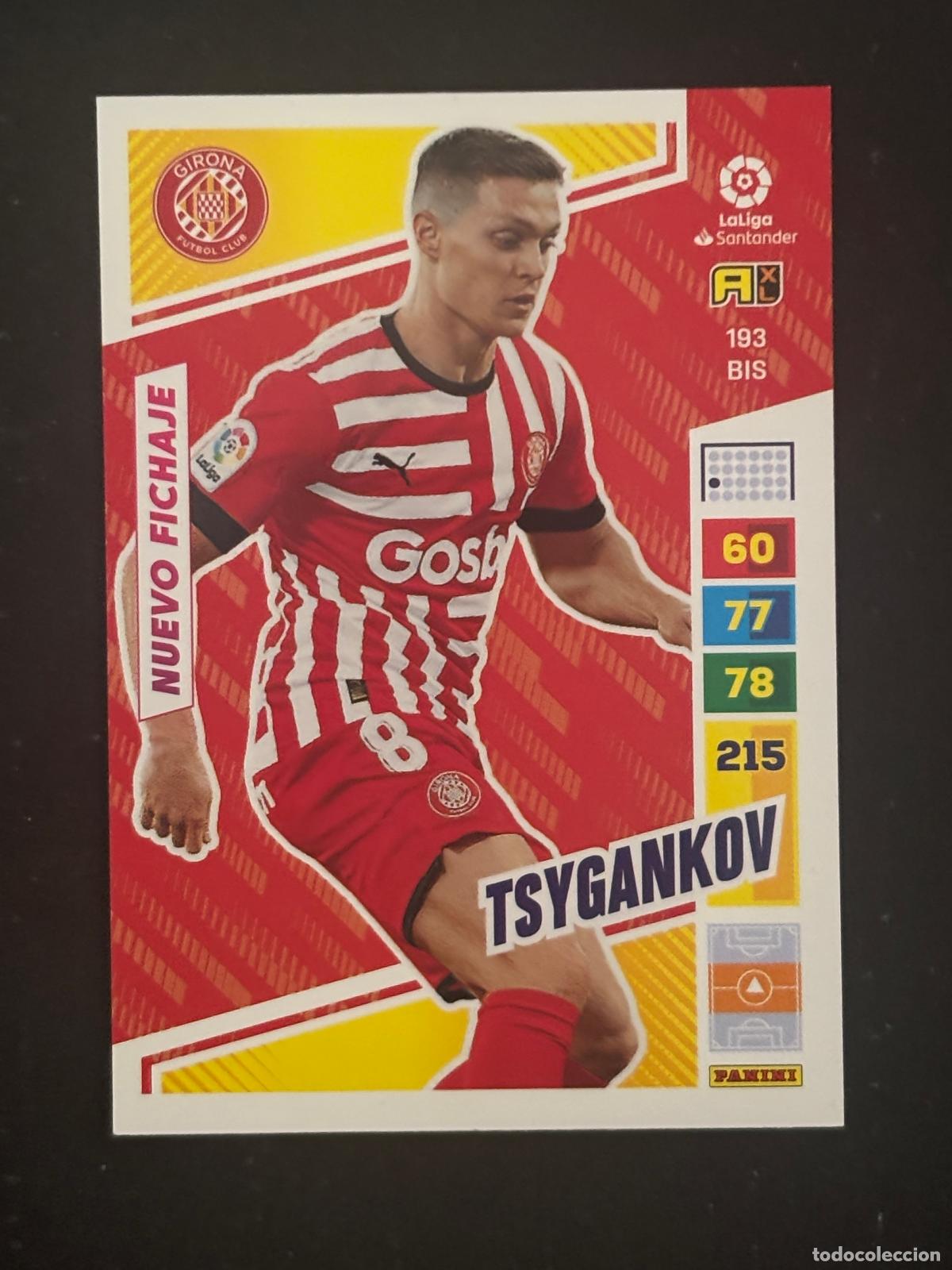 Cromos de f&uacute;tbol: 193BIS TSYGANKOV GIRONA ADRENALYN PLUS 2&ordf; EDICI&Oacute;N ADRENALYN XL LALIGA 22-23 2022-2023