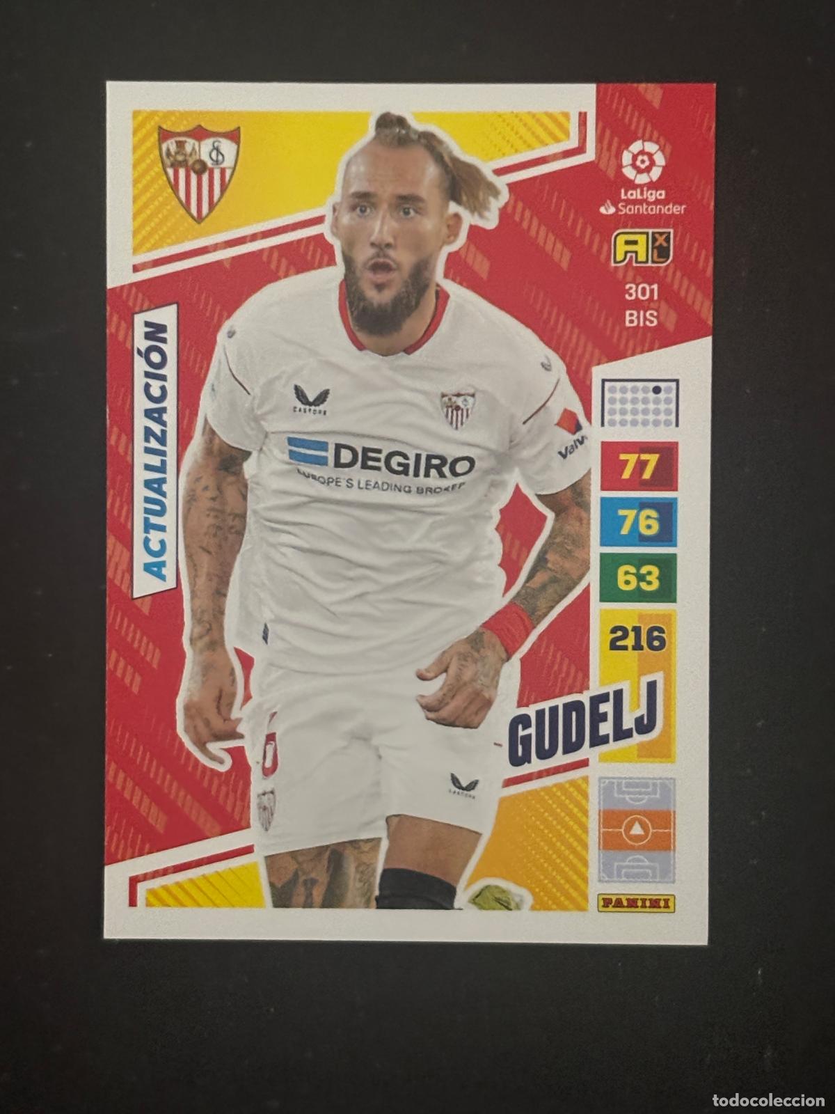 Cromos de f&uacute;tbol: 301BIS GUDELJ SEVILLA ADRENALYN PLUS 2&ordf; EDICI&Oacute;N ADRENALYN XL LALIGA 22-23 2022-2023