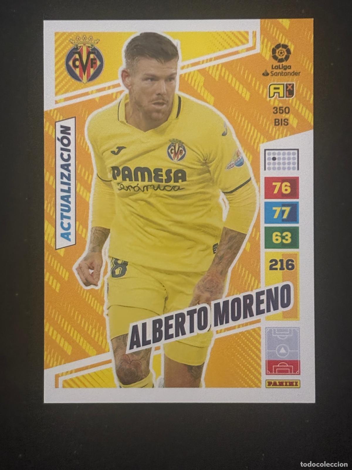 Cromos de f&uacute;tbol: 350BIS ALBERTO MORENO VILLARREAL ADRENALYN PLUS 2&ordf; EDICI&Oacute;N ADRENALYN XL LALIGA 22-23