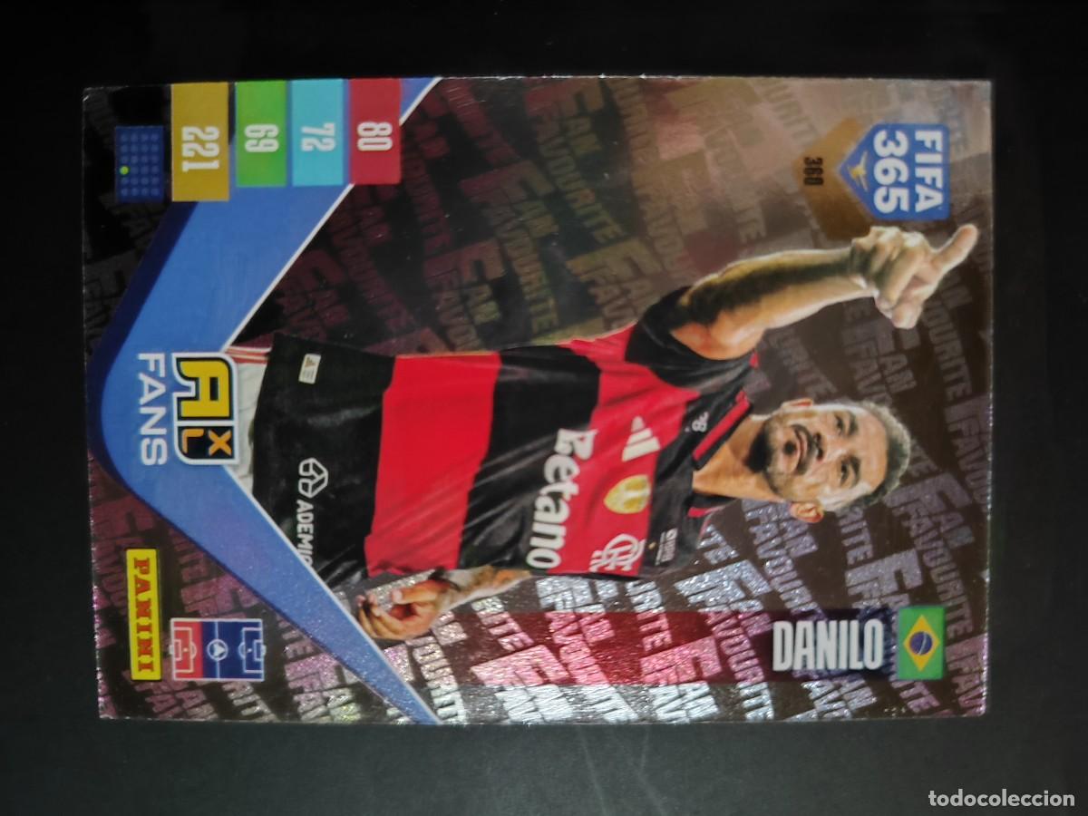 Cromos de f&uacute;tbol: ADRENALYN XL FIFA 365 2027 CARD FANS DANILO FLAMENGO # 360 PANINI