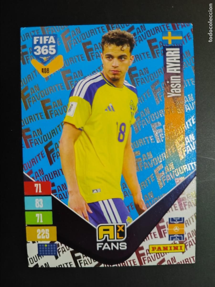 Cromos de f&uacute;tbol: ADRENALYN XL FIFA 365 2027 CARD FANS AZUL AYARI SUECIA # 408 PANINI