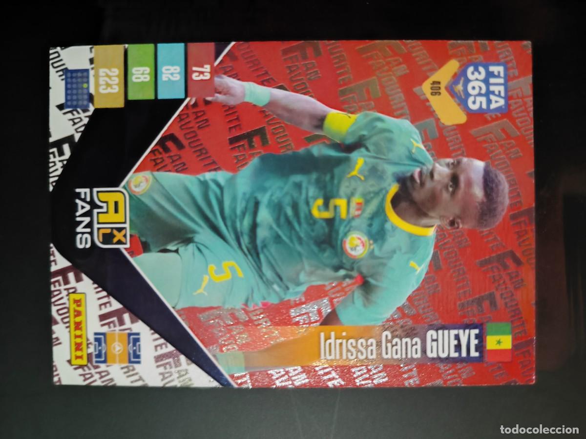 Cromos de f&uacute;tbol: ADRENALYN XL FIFA 365 2027 CARD FANS ROJA GUEYE SENEGAL # 406 PANINI