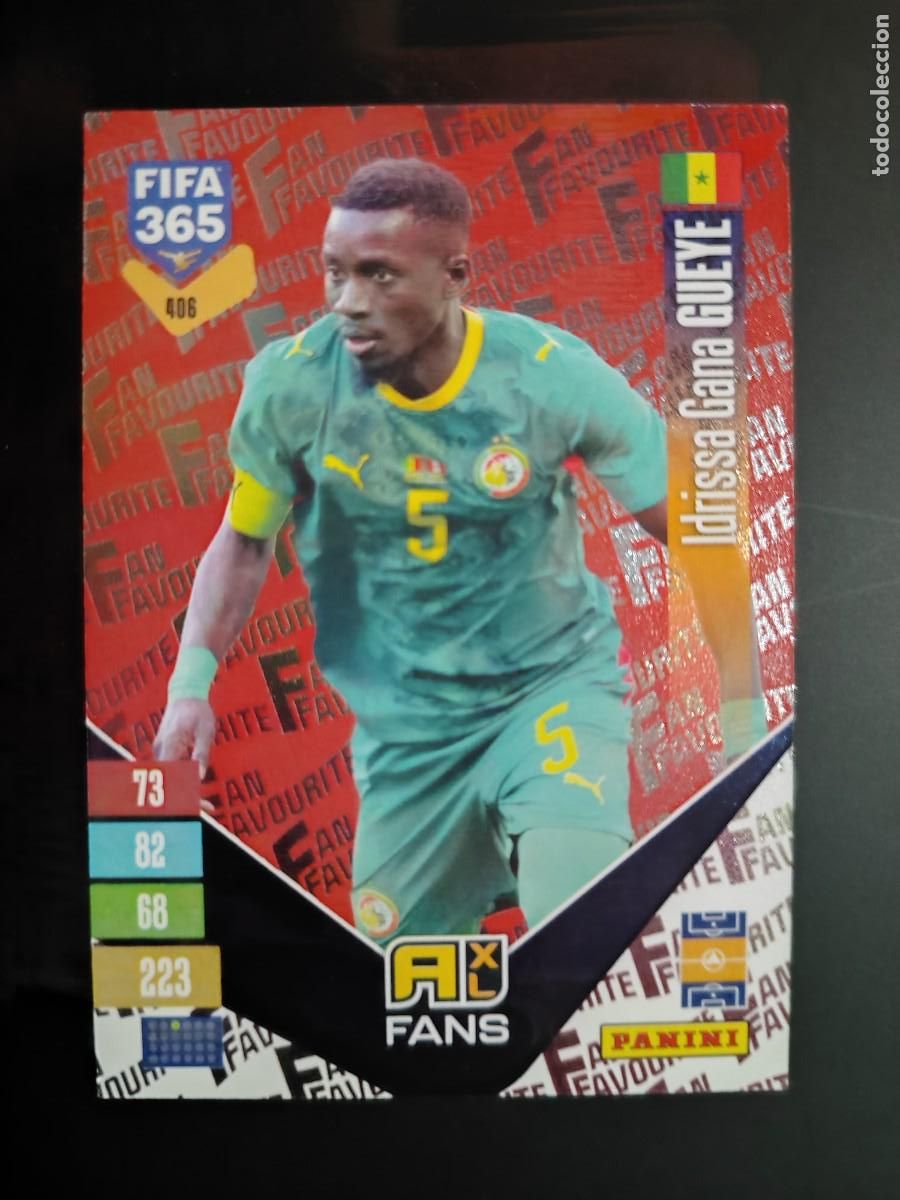 Cromos de f&uacute;tbol: ADRENALYN XL FIFA 365 2027 CARD FANS ROJA GUEYE SENEGAL # 406 PANINI
