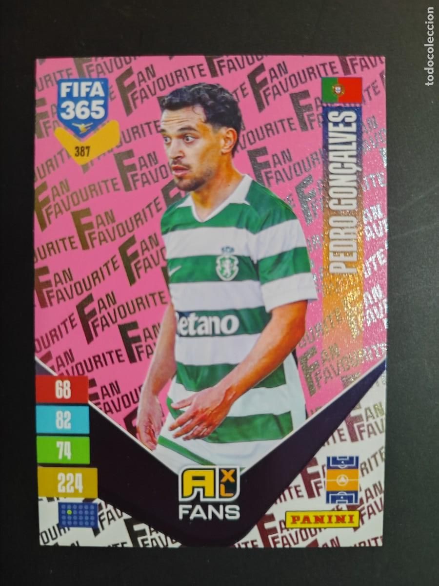 Fu&szlig;ball-Sticker: ADRENALYN XL FIFA 365 2027 CARD FANS PURPURA PEDRO GON&Ccedil;ALVES SPORTING DE PORTUGAL # 387 PANINI