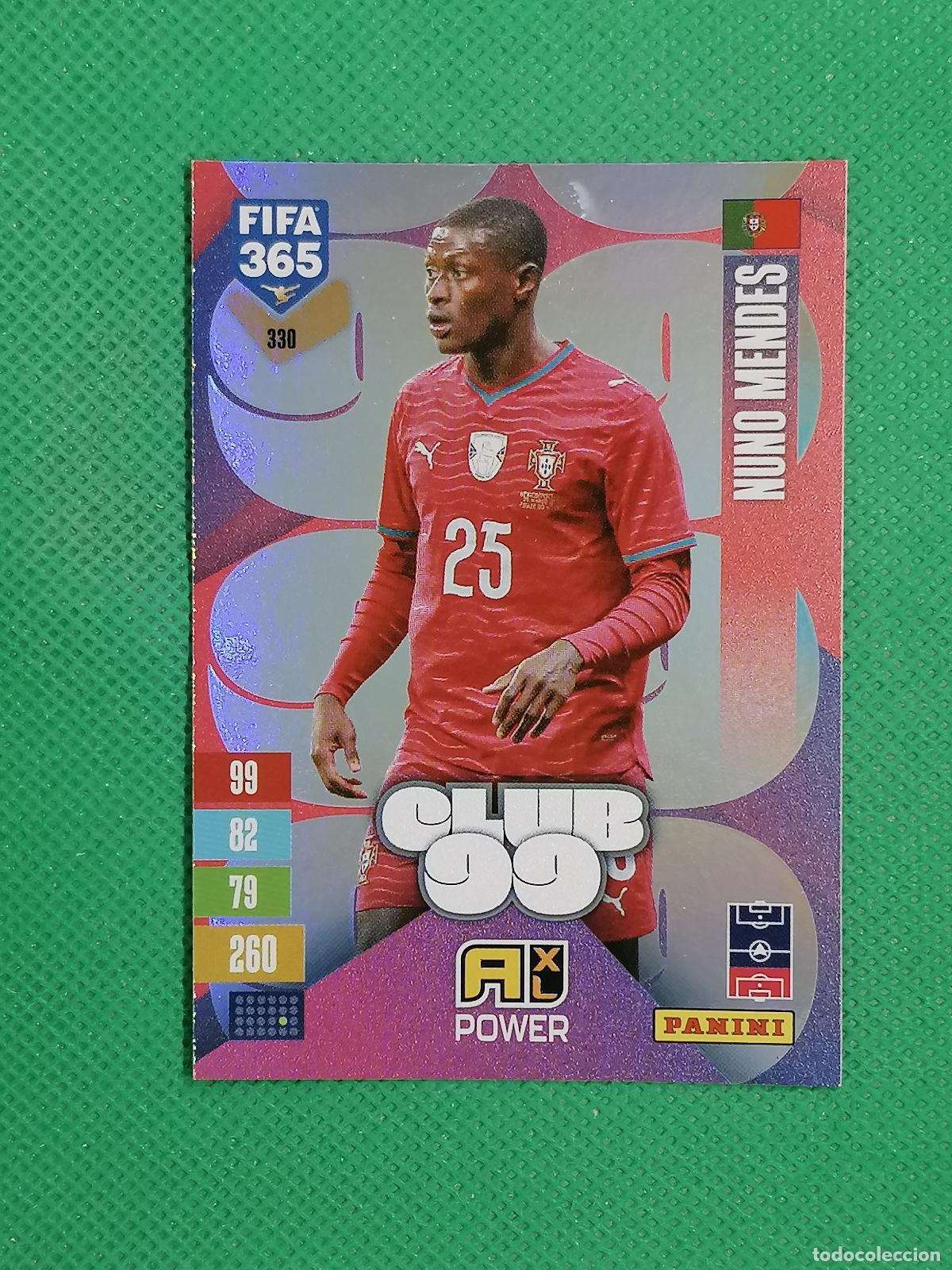 Cromos de f&uacute;tbol: 330 NUNO MENDES PORTUGAL CLUB 99 POWER ⚽ PANINI ADRENALYN XL FIFA 365 26 27 2026 2027 ⚽