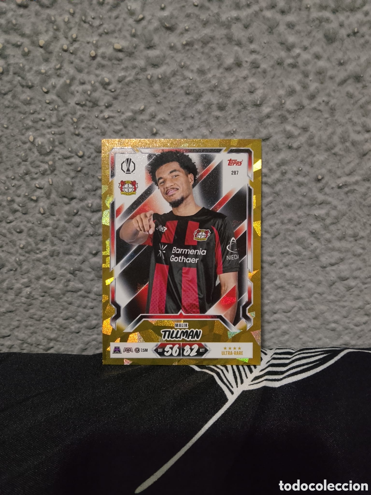 Cromos de f&uacute;tbol: Tillman 287 paralela gold/dorada Match attax 26/27 2026 2027