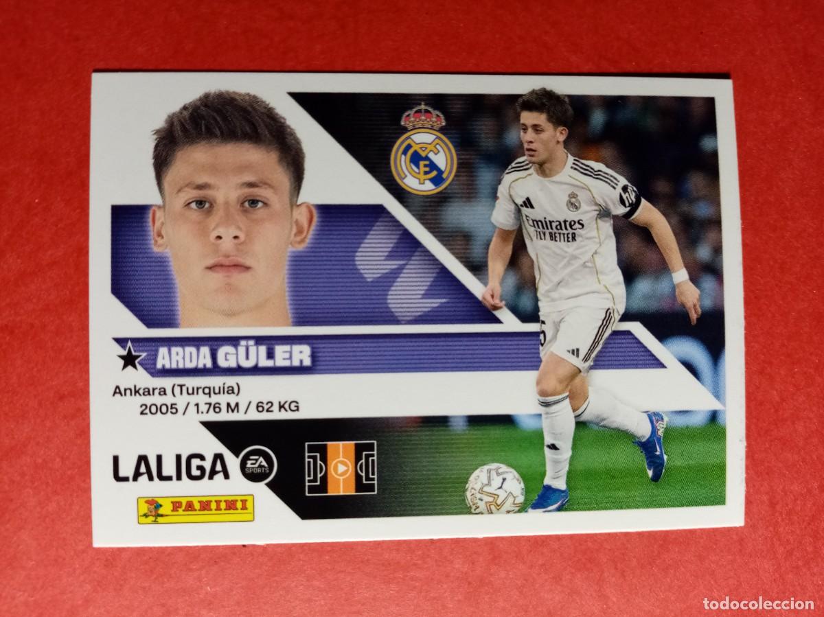 Cromos de f&uacute;tbol: N&ordm; 15 A 15A ARDA GULER, REAL MADRID, LIGA ESTE 2026 2027 26 27 PANINI