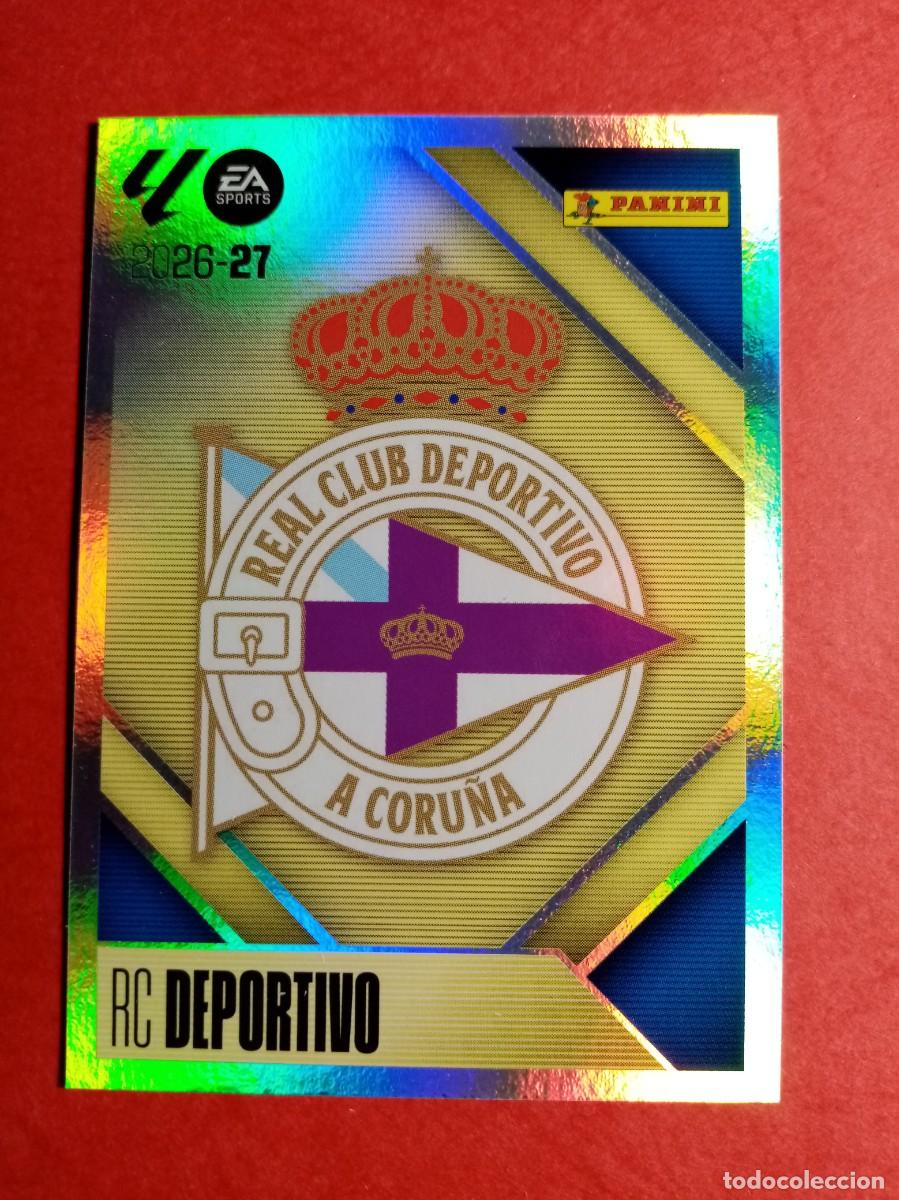 Cromos de f&uacute;tbol: N&ordm; 1 ESCUDO, RC DEPORTIVO, LIGA ESTE 2026 2027 26 27 PANINI