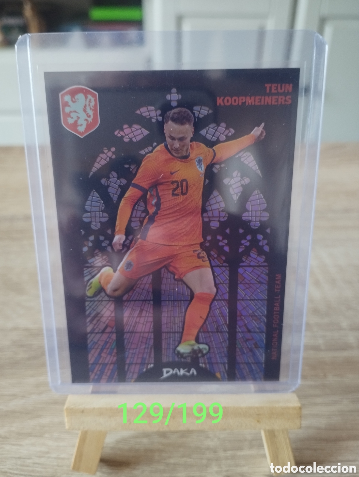Cromos de f&uacute;tbol: Carta Teun Koopmeiners numerada a/199 con Pa&iacute;ses Bajos