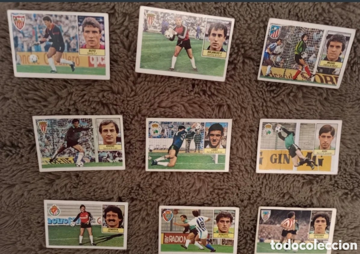 Cromos de f&uacute;tbol: Lote 55 cromos Variados del 83 al 89 - Foto 2