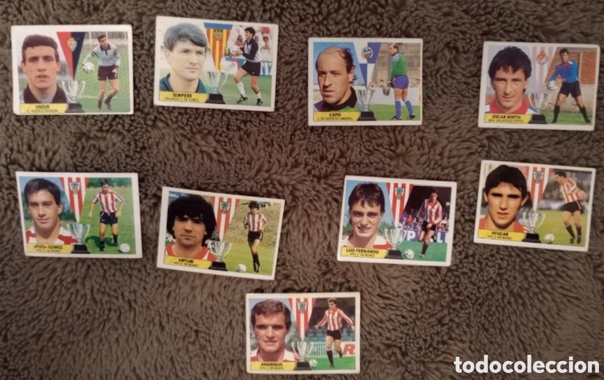 Cromos de f&uacute;tbol: Lote 55 cromos Variados del 83 al 89 - Foto 4