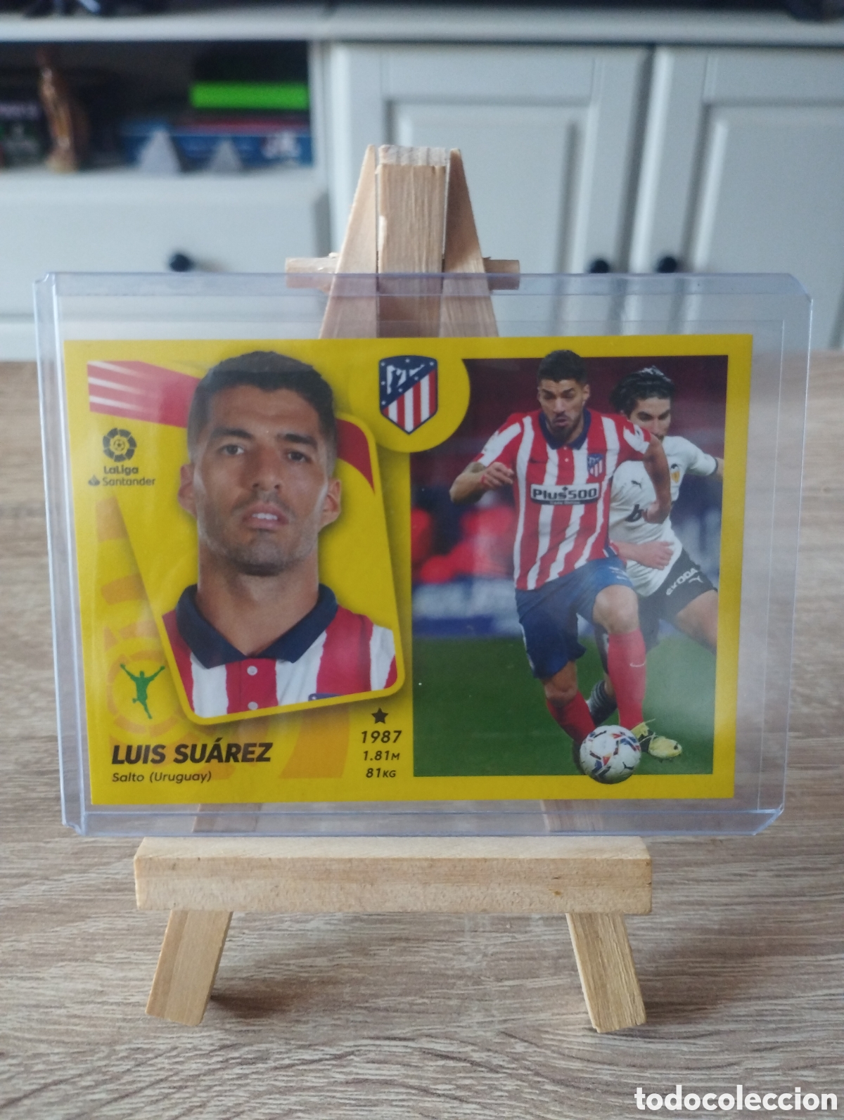 Cromos de f&uacute;tbol: Cromo Luis Su&aacute;rez N&ordm; 20 - Atl&eacute;tico de Madrid - Colecciones Este Panini 2021/2022