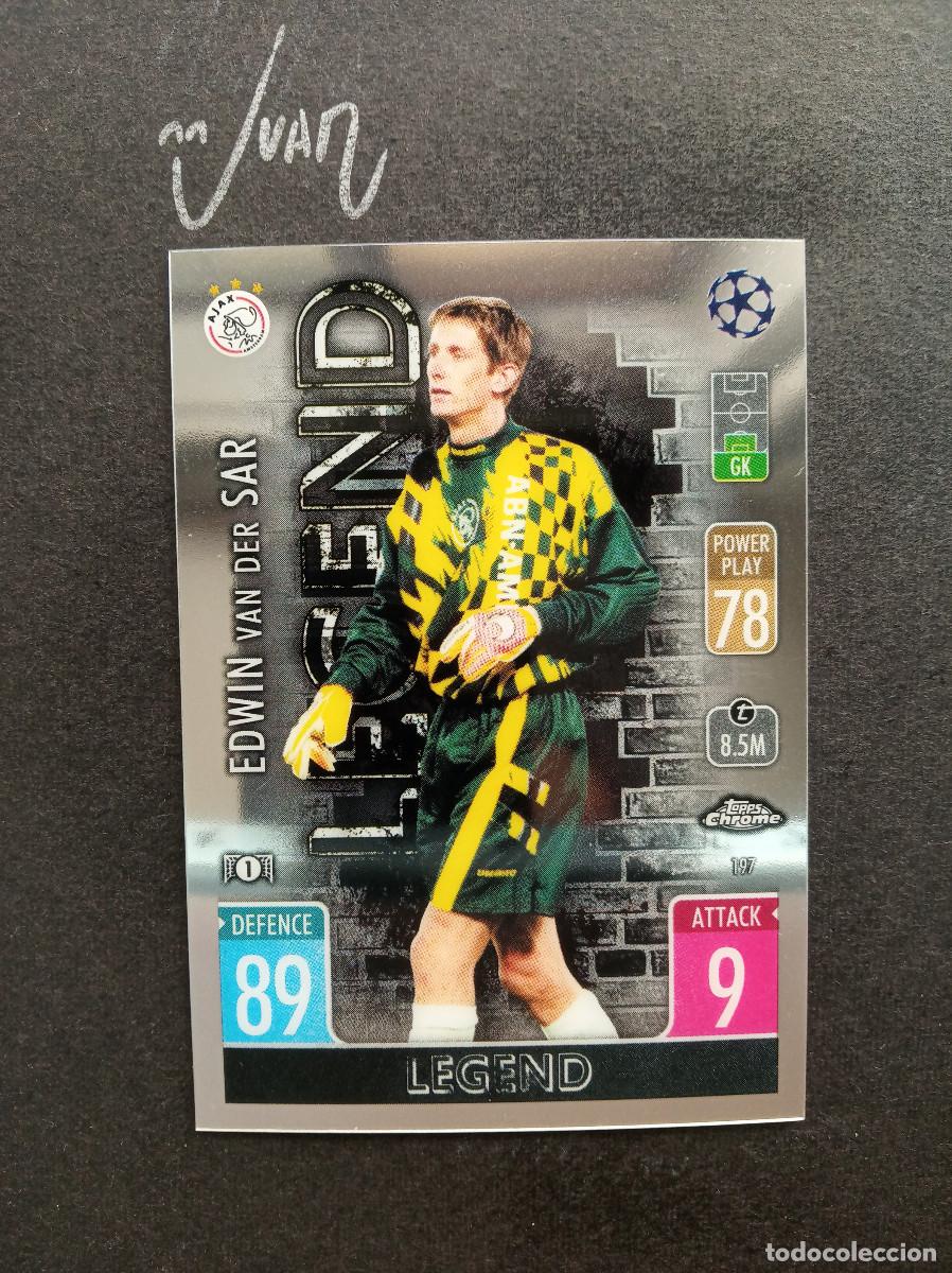 Cromos de f&uacute;tbol: N&ordm; 197 LEGEND VAN DER SAR AJAX HOLANDA ⚽ TOPPS &reg; CHROME MATCH ATTAX CHAMPIONS 2021 2022 21 22 NUEVO