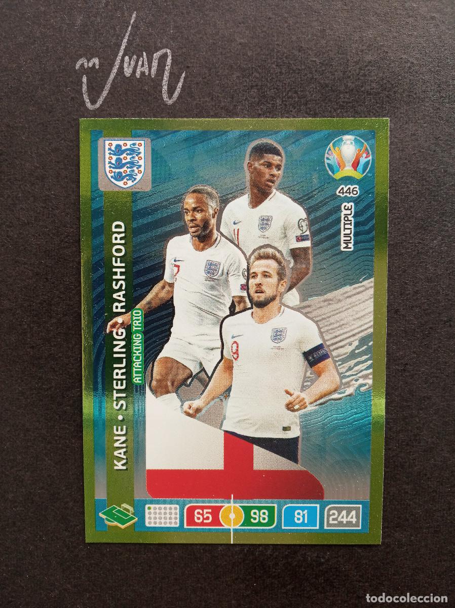 Cromos de f&uacute;tbol: N&ordm; 446 HARRY KANE - STERLING - RASHFORD / INGLATERRA ⚽ PANINI &reg; ADRENALYN UEFA EURO 2020 2021 20 21