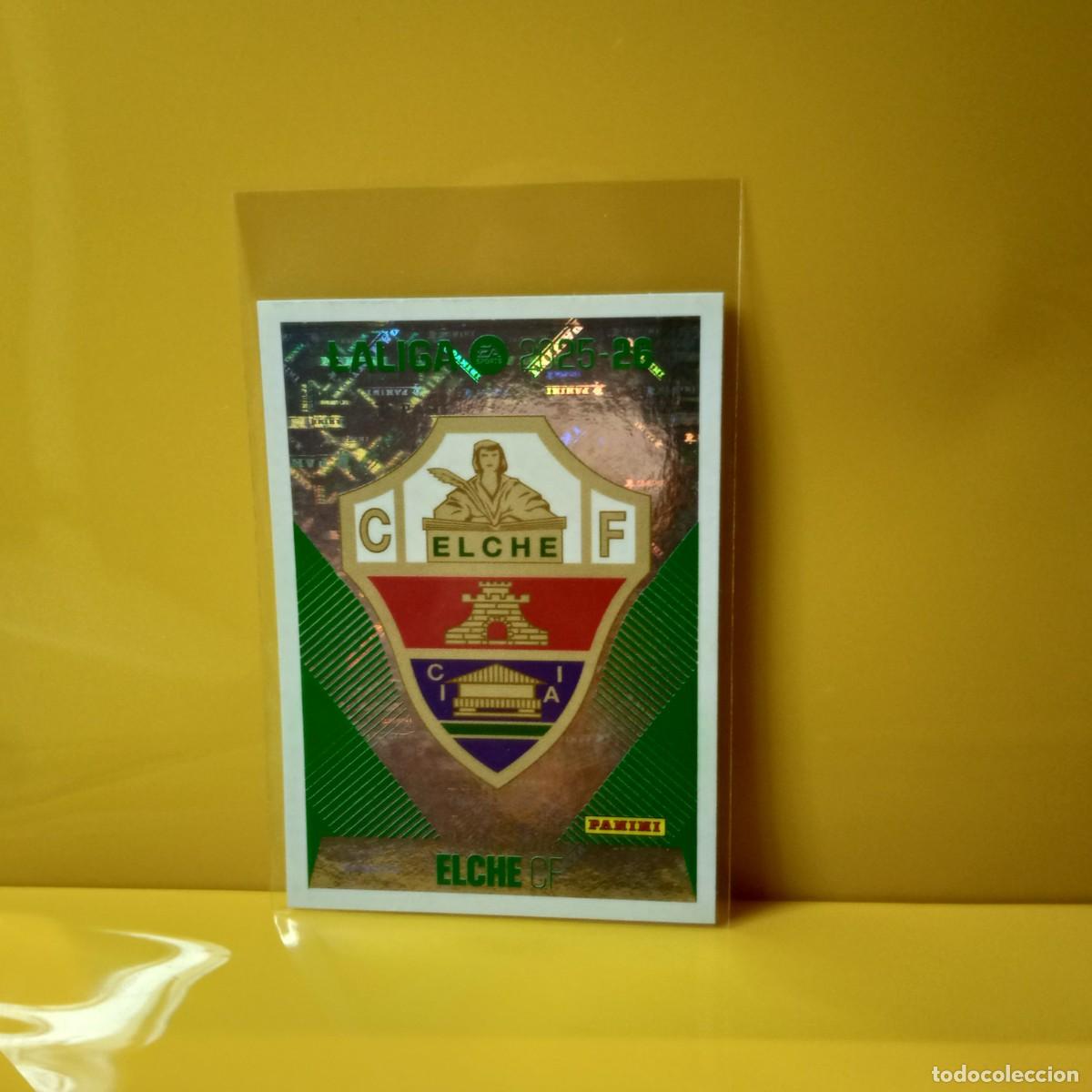 Cromos de f&uacute;tbol: EDICIONES ESTE 2025 2026 25 26 ELCHE C.F ESCUDO 1