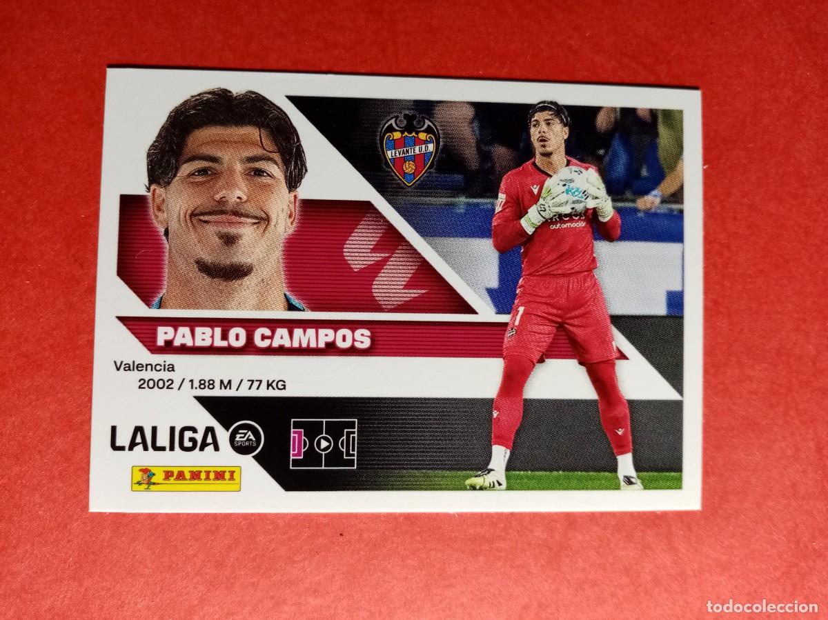 Cromos de f&uacute;tbol: N&ordm; 4 PABLO CAMPOS, LEVANTE UD, LIGA ESTE 2026 2027 26 27 PANINI