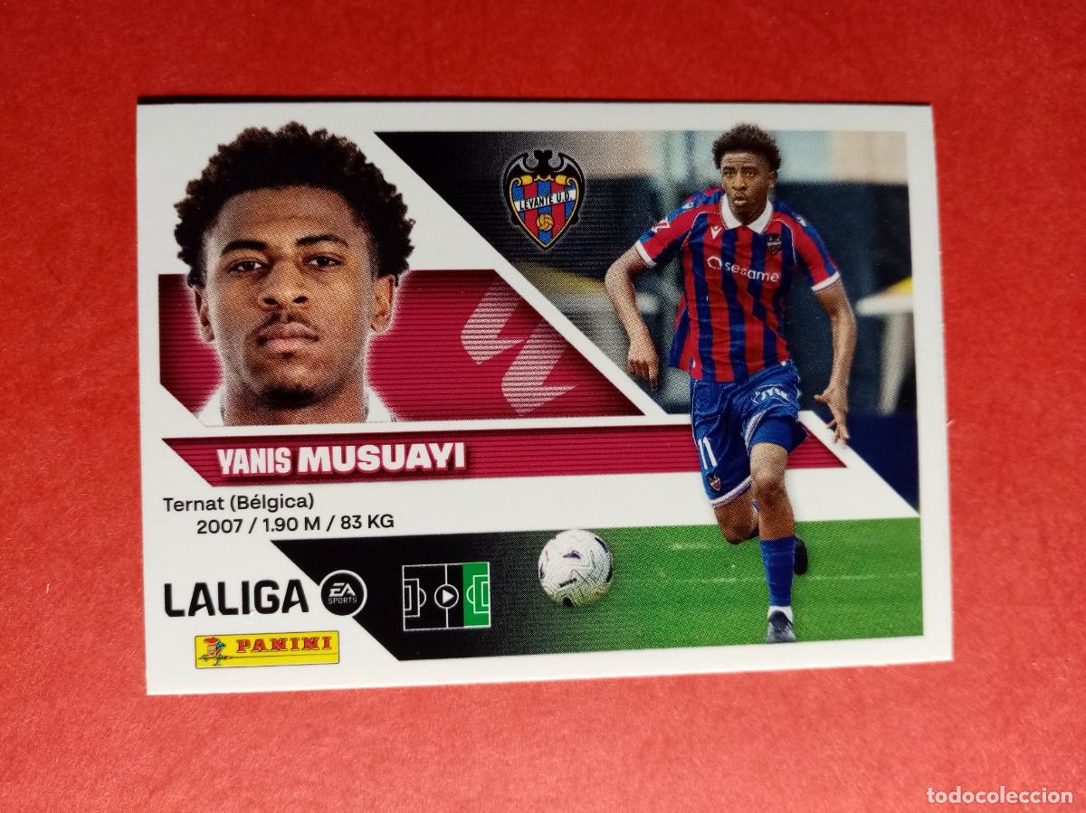 Cromos de f&uacute;tbol: N&ordm; 20 BIS 20BIS, YANIS MUSUAVI, COLOCA, LEVANTE UD, LIGA ESTE 2026 2027 26 27 PANINI