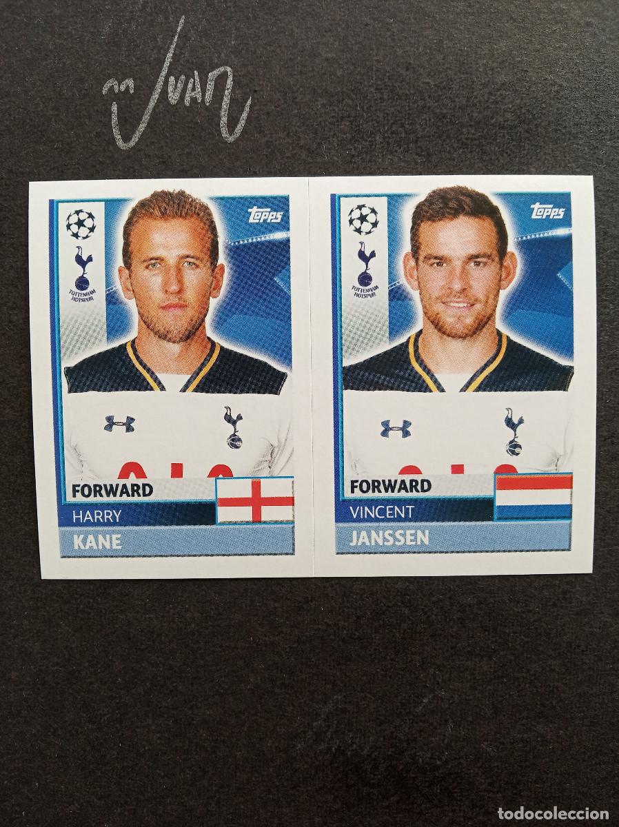 Cromos de f&uacute;tbol: TOT 18 19 HARRY KANE / JANSSEN TOTTENHAM HOTSPUR ⚽ TOPPS &reg; CHAMPIONS 2016 2017 16 17 NUEVO