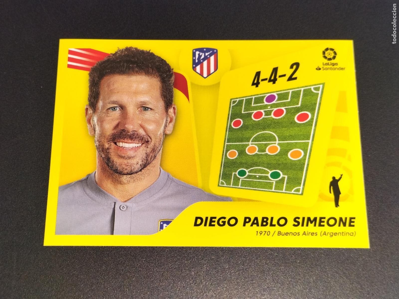Cromos de f&uacute;tbol: N&ordm; 2 DIEGO PABLO SIMEONE AT MADRID CROMOS LALIGA SANTANDER ESTE LIGA FUTBOL 2021 2022 21 22 PANINI